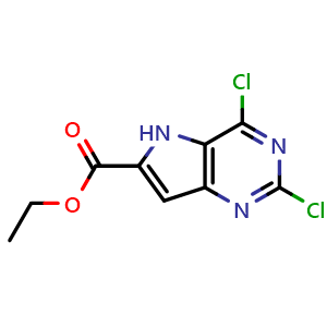 ethyl 2,4-dichloro-5H-pyrrolo[3,2-d]pyrimidine-6-carboxylate
