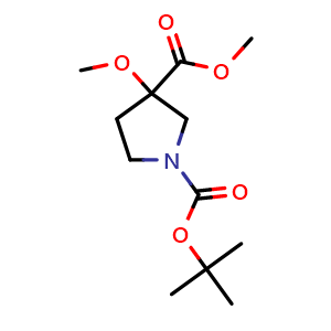 1-(tert-butyl) 3-methyl 3-methoxypyrrolidine-1,3-dicarboxylate
