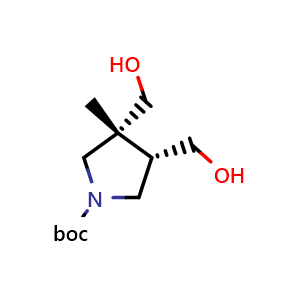 tert-butyl (3S,4R)-3,4-bis(hydroxymethyl)-3-methylpyrrolidine-1-carboxylate