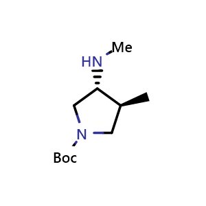 tert-butyl (3S,4R)-3-methyl-4-(methylamino)pyrrolidine-1-carboxylate