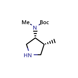 tert-butyl methyl((3R,4R)-4-methylpyrrolidin-3-yl)carbamate