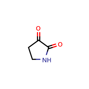 Chemical structure of pyrrolidine-2,3-dione , CAS 36069-76-8, AChemBlock Q62042