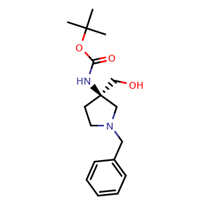 tert-butyl (R)-(1-benzyl-3-(hydroxymethyl)pyrrolidin-3-yl)carbamate