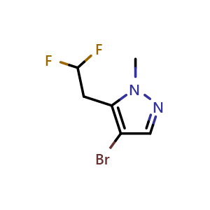 4-bromo-5-(2,2-difluoroethyl)-1-methyl-1H-pyrazole