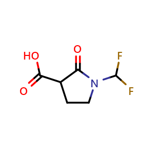 1-(difluoromethyl)-2-oxopyrrolidine-3-carboxylic acid