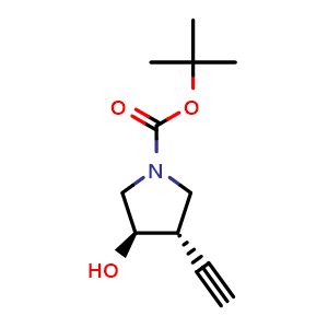 tert-butyl (3S,4R)-3-ethynyl-4-hydroxypyrrolidine-1-carboxylate