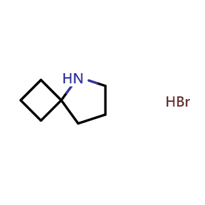 Chemical structure of 5-azaspiro[3.4]octane hydrobromide , CAS 1795283-50-9, AChemBlock Q62226