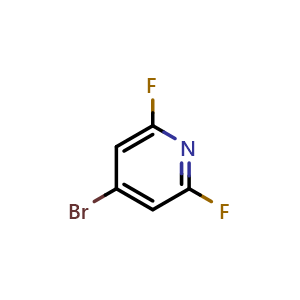 Chemical structure of 4-bromo-2,6-difluoropyridine , CAS 903513-58-6, AChemBlock Q62348