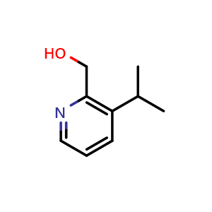 Chemical structure of (3-Isopropylpyridin-2-yl)methanol , CAS 780800-73-9, AChemBlock Q62374