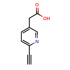2-(6-ethynylpyridin-3-yl)acetic acid