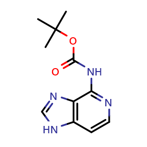 Chemical structure of tert-butyl (1H-imidazo[4,5-c]pyridin-4-yl)carbamate , CAS 934816-43-0, AChemBlock Q62418
