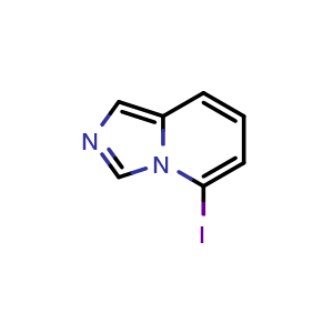 Chemical structure of 5-iodoimidazo[1,5-a]pyridine , CAS 1060812-82-9, AChemBlock Q62445