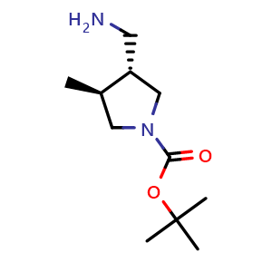 tert-butyl (3R,4S)-3-(aminomethyl)-4-methylpyrrolidine-1-carboxylate
