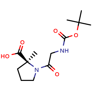 (S)-1-((tert-butoxycarbonyl)glycyl)-2-methylpyrrolidine-2-carboxylic acid