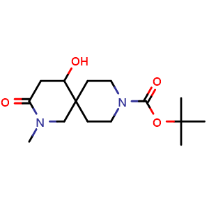 tert-butyl 5-hydroxy-2-methyl-3-oxo-2,9-diazaspiro[5.5]undecane-9-carboxylate