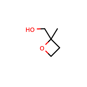 Chemical structure of (2-methyloxetan-2-yl)methanol , CAS 61266-71-5, AChemBlock Q62788