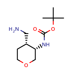 tert-butyl ((3S,4R)-4-(aminomethyl)tetrahydro-2H-pyran-3-yl)carbamate