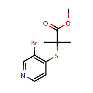 methyl 2-((3-bromopyridin-4-yl)thio)-2-methylpropanoate