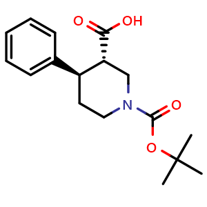 (3S,4R)-1-(tert-butoxycarbonyl)-4-phenylpiperidine-3-carboxylic acid