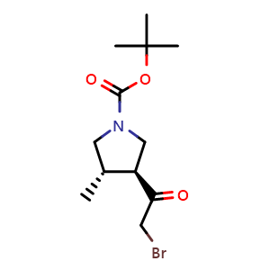 tert-butyl (3S,4S)-3-(2-bromoacetyl)-4-methylpyrrolidine-1-carboxylate