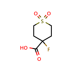 4-fluorotetrahydro-2H-thiopyran-4-carboxylic acid 1,1-dioxide