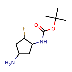 tert-butyl (4-amino-2-fluorocyclopentyl)carbamate