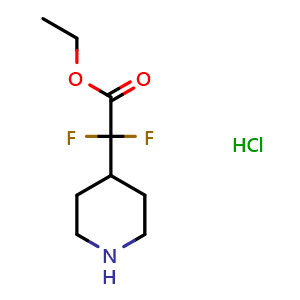 ethyl 2,2-difluoro-2-(piperidin-4-yl)acetate hydrochloride