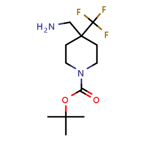 tert-butyl 4-(aminomethyl)-4-(trifluoromethyl)piperidine-1-carboxylate