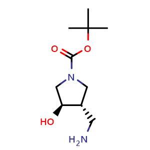 tert-butyl (3S,4R)-3-(aminomethyl)-4-hydroxypyrrolidine-1-carboxylate