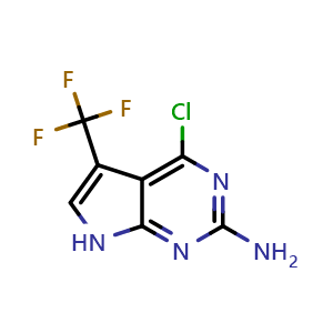 4-chloro-5-(trifluoromethyl)-7H-pyrrolo[2,3-d]pyrimidin-2-amine