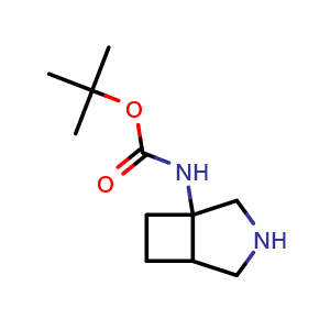 Chemical structure of tert-butyl (3-azabicyclo[3.2.0]heptan-1-yl)carbamate , CAS 171906-65-3, AChemBlock Q63982