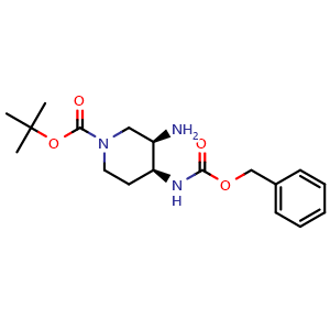 tert-butyl (3R,4S)-3-amino-4-(((benzyloxy)carbonyl)amino)piperidine-1-carboxylate