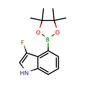 3-fluoro-4-(4,4,5,5-tetramethyl-1,3,2-dioxaborolan-2-yl)-1H-indole