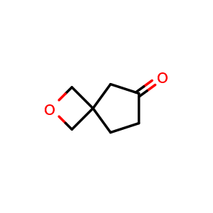 Chemical structure of 2-oxaspiro[3.4]octan-6-one , CAS 1557247-11-6, AChemBlock Q64137