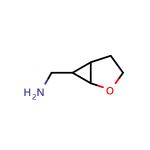 Chemical structure of (2-oxabicyclo[3.1.0]hexan-6-yl)methanamine , CAS 1559389-86-4, AChemBlock Q64153