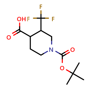 1-(tert-butoxycarbonyl)-3-(trifluoromethyl)piperidine-4-carboxylic acid