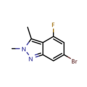 6-bromo-4-fluoro-2,3-dimethyl-2H-indazole
