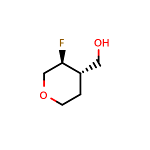 ((3S,4S)-3-fluorotetrahydro-2H-pyran-4-yl)methanol