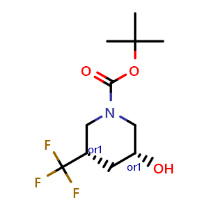 tert-butyl cis-3-hydroxy-5-(trifluoromethyl)piperidine-1-carboxylate