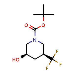 tert-butyl (3R,5S)-3-hydroxy-5-(trifluoromethyl)piperidine-1-carboxylate