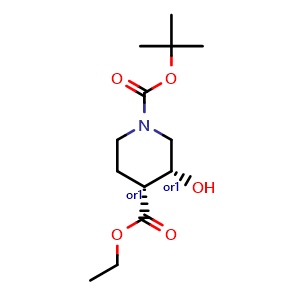 1-(tert-butyl) Cis-4-ethyl (3R,4R)-3-hydroxypiperidine-1,4-dicarboxylate