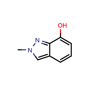 Chemical structure of 2-methyl-2H-indazol-7-ol , CAS 1159511-42-8, AChemBlock Q64647
