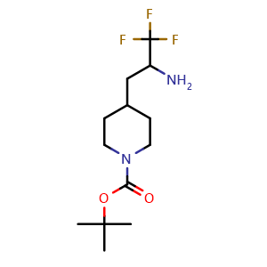 tert-butyl 4-(2-amino-3,3,3-trifluoropropyl)piperidine-1-carboxylate