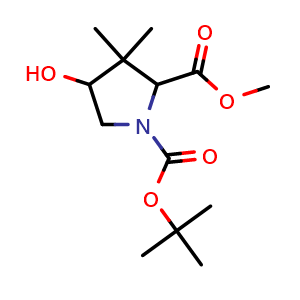 1-(tert-butyl) 2-methyl 4-hydroxy-3,3-dimethylpyrrolidine-1,2-dicarboxylate