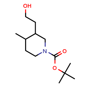 tert-butyl 3-(2-hydroxyethyl)-4-methylpiperidine-1-carboxylate