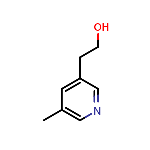 Chemical structure of 2-(5-Methylpyridin-3-yl)ethan-1-ol , CAS 885953-71-9, AChemBlock Q64733