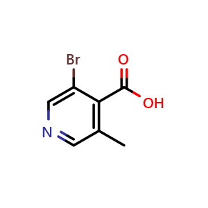Chemical structure of 3-bromo-5-methylisonicotinic acid , CAS 1211588-92-9, AChemBlock Q64763