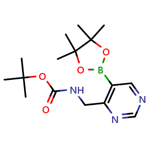 tert-butyl ((5-(4,4,5,5-tetramethyl-1,3,2-dioxaborolan-2-yl)pyrimidin-4-yl)methyl)carbamate