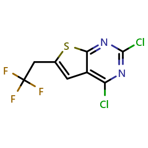 2,4-dichloro-6-(2,2,2-trifluoroethyl)thieno[2,3-d]pyrimidine