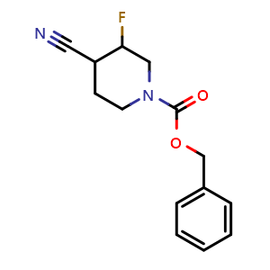 benzyl 4-cyano-3-fluoropiperidine-1-carboxylate